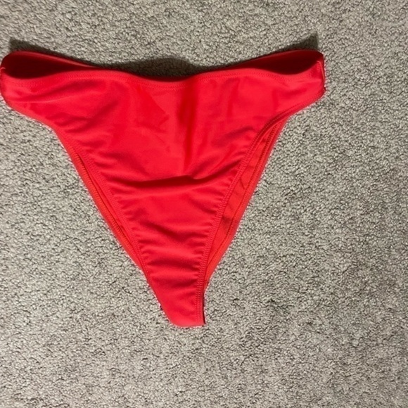 Nasty Gal Brace Soul High Waisted Red Bikini Bottom Size Small NWT - Picture 5 of 7
